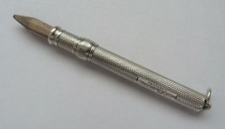 1907 - Solid Silver - Sampson Mordan - Sliding Pencil Holder