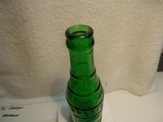 vintage RAZORBACK Ginger Ale Embossed Soda Bottle - - Fayetteville,  Arkansa 1938 8