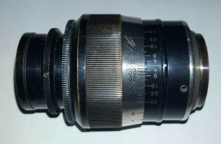Leica Leitz 90mm F/4 " Fat " Elmar Lens (v1),  Black/nickel,  With Caps,  Rare,