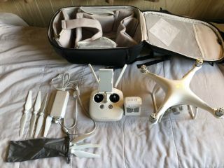 Dji Phantom 4 Drone.  Rarely,  No Crashes And In.  Includes Bp