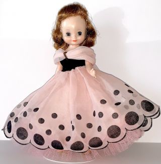 Vintage 8 " Tosca Betsy Mccall Doll In Pink Sugar And Spice Pink Formal