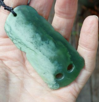 ONE OF KIND NIKI NEPIA RARE NZ POUNAMU GREENSTONE NEPHRITE JADE MAORI HEI TIKI 3