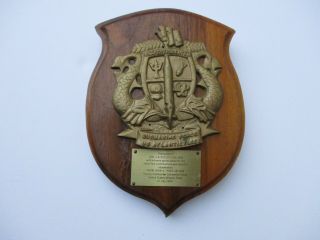 1965 Us Navy Submarine Force Atlantic Fleet Plaque From Wwii Navy Cross Admiraly