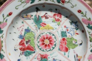 18th Century Antique Chinese Porcelain Hand Painted Picture Plate 6