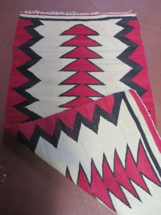 2 ' X 3 ' Early NAVAJO Navaho Wool RUG Blanket Wall Hanging Rare 7