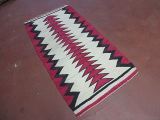 2 ' X 3 ' Early NAVAJO Navaho Wool RUG Blanket Wall Hanging Rare 9