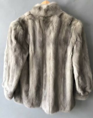 Women ' s Vintage Pelta Furs Gray Brown Mink Coat Jacket 2