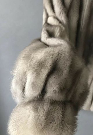 Women ' s Vintage Pelta Furs Gray Brown Mink Coat Jacket 6