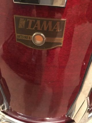 Vintage Tama Artstar II 15” Rack Tom,  Cherry Wine 2