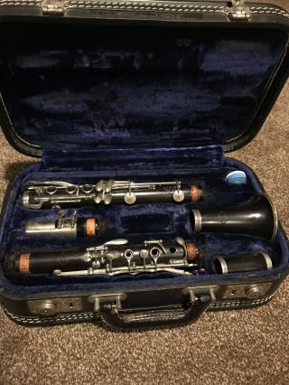 Vintage Evette & Schaeffer Modele Buffet Crampon France Wood Clarinet K22641.