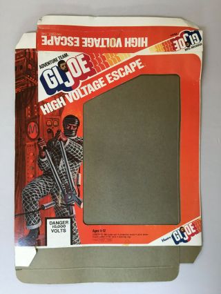 Rare G.  I.  Joe 12” Vintage Hasbro 1975 High Voltage Escape 7342 Box Only 12