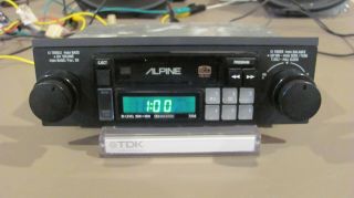 Vintage 2 Knob Alpine 7256 Tuner Cassette Tape Deck Car Stereo 3
