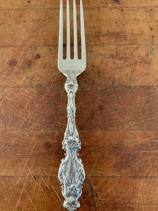 Lily By Whiting Sterling 7 5/8” Fork No Mono 56 Grams Not Scrap