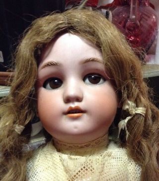 Antique German Doll 22 Inches Tall S & H 1349 Jutta Flirty Eyes