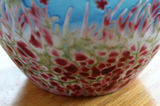 Rare FENTON GLASS Giverny Cameo Vase KELSEY MURPHY / Bomkamp 42/295 10