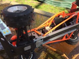 Vintage Kyosho Javelin 4WD.  car.  w/spare gears,  frame and body set 5