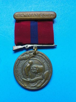 WWII US MARINE CORPS GOOD CONDUCT MEDAL (FIRST TYPE) 3