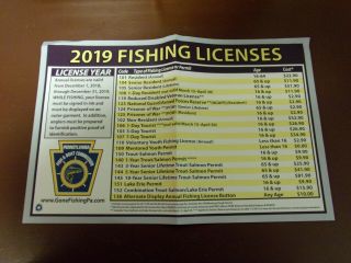 RARE Pa Fishing License Button 6 