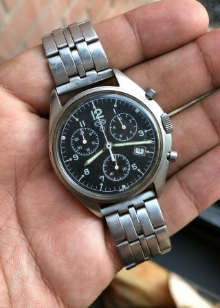 CWC Issued to BAF Ultra Rare Air Force Vintage Military Swiss Chronograph 6