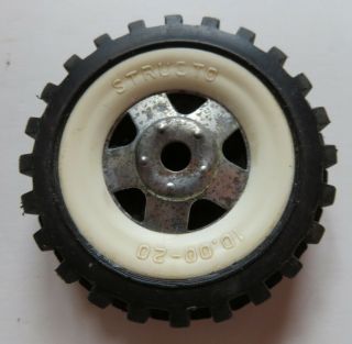 Vintage Structo Toy Truck Triangle Metal Hub White Wall Tire