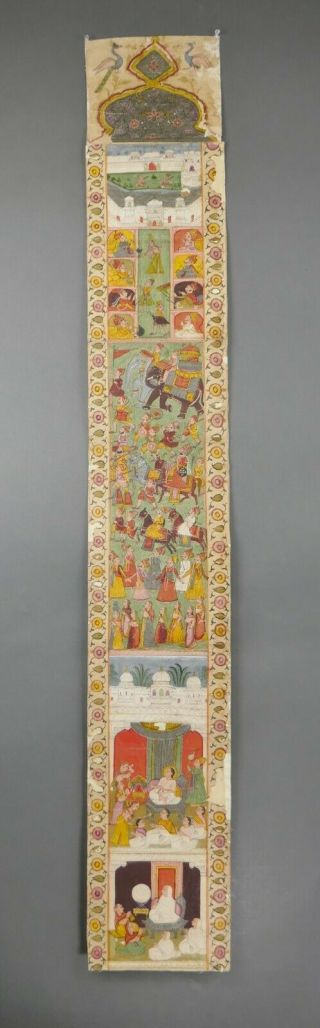 Fine Antique Mughal Period Indian Rajput School Series Of Paintings India 1