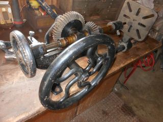 Vintage Post Drill Press Antique Blacksmith Tool