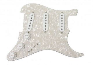 Fender Pure Vintage 65 Pickups Loaded Strat Pickguard White Pearl Or Any Color
