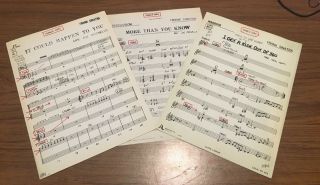 Vintage Frank Sinatra Sheet Music From Real Caesar 