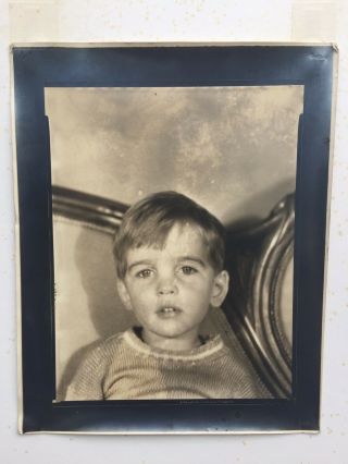 Vintage Walker Evans Young Boy Photograph Silver Gelatin Print Rare Photo