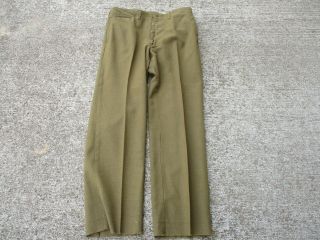 Us Army Wwii Od Wool Trousers From 87th Division " Golden Acorn " Vet