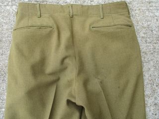 US Army WWII OD Wool Trousers from 87th Division 