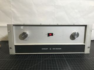 Vintage Crown Dc - 300a Dual Channel Laboratory Amplifier Power Amp (powers On)
