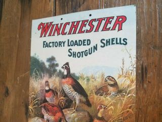 Vintage 1920s Winchester Factory Loaded Shotgun Shells Dealer Display Rare Sign 2