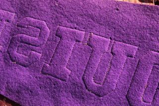 AWESOME VINTAGE 1920s LSU LOUISIANA STATE UNIVERSITY FELT PENNANT - SEWN LETTERS 6