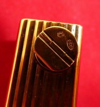 Vintage 925 Sterling Silver & Gold Plated Dunhill Cigarette Lighter Boxed 7