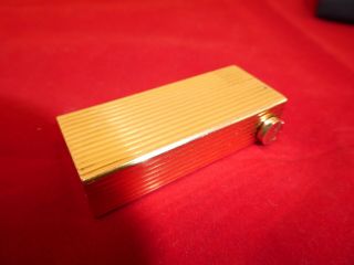 Vintage 925 Sterling Silver & Gold Plated Dunhill Cigarette Lighter Boxed 9