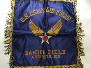 Vintage Wwll Era Us Army Air Force Banner From Daniel Field Augusta,  Georgia