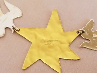 Robert Lee Moris RLM Andy Warhol Sterling Brass Star Bird Butterfly Necklace 7