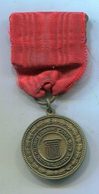 Rare Citizens Military Training Camps Excellence Medal W/ Pinback Ribbon