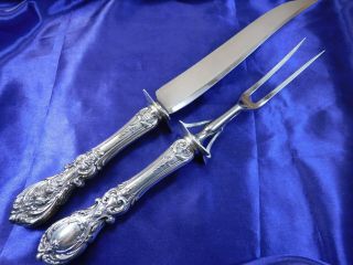 Reed & Barton Francis 1st Sterling Silver Large Carving Set - Very Good S