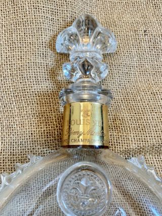 Vintage REMY MARTIN LOUIS XIII Crystal Decanter Bacara with Stopper 3