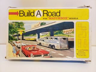 Matchbox Vintage Toy Set Build A Road For Die Cast Metal Cars 1967 Lesney