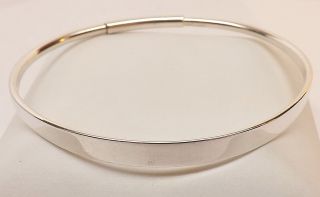 Nwot Classic Ed Levin Sterling Silver Designer Bangle Bracelet 6 - 1/2 " Wrist Size