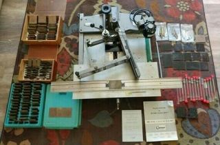 Hermes Engravograph Vintage Pantograph Engraver Model Irx - Ii And Accessories