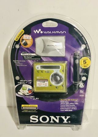 Vintage Rare Sony Walkman Mz - R700dpc & Recording Md Mdlp