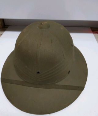 1944 Wwii U.  S.  Navy Usmc Hawley Products Co Tropical Jungle Pith Helmet