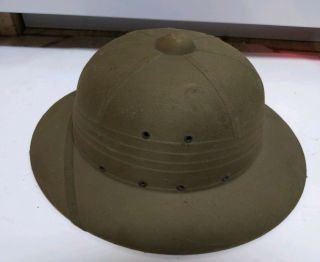 1944 WWII U.  S.  Navy USMC HAWLEY PRODUCTS Co Tropical Jungle Pith Helmet 2