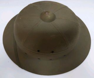 1944 WWII U.  S.  Navy USMC HAWLEY PRODUCTS Co Tropical Jungle Pith Helmet 3