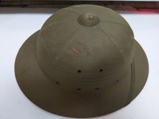 1944 WWII U.  S.  Navy USMC HAWLEY PRODUCTS Co Tropical Jungle Pith Helmet 8