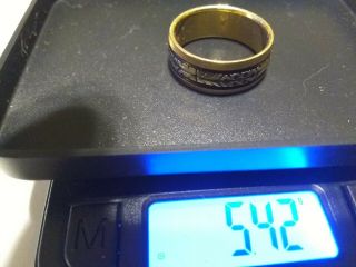 Vintage 14 Kt Yellow Gold Ring 5.  4 Gram Size 7